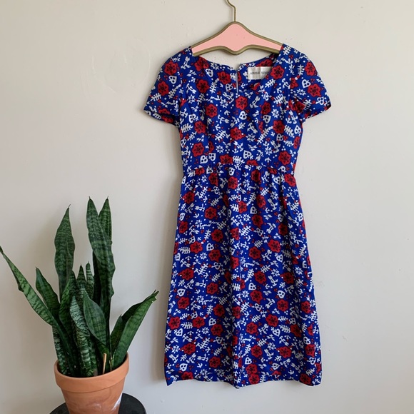 Vintage Dresses & Skirts - VTG Adele Simpson 1960’s Floral Midi Sheath Dress